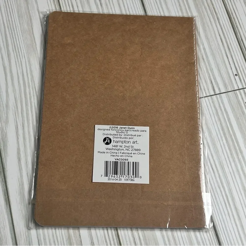 Hampton Art Graphic Motivational Message Writing Notebook   New in Package